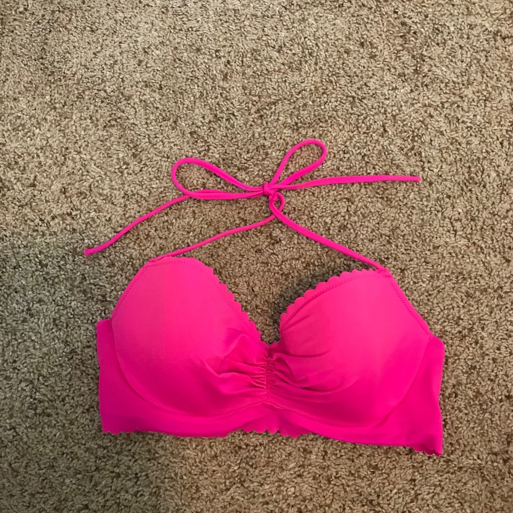 Hot pink bikini top